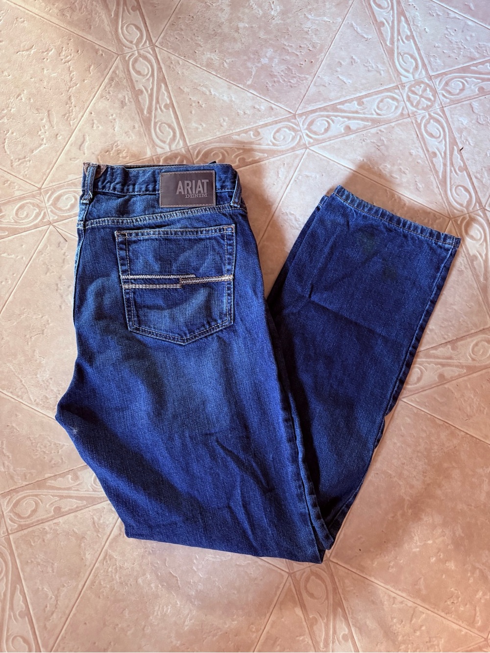 Ariat Men's Indigo Straight-Leg Jeans
